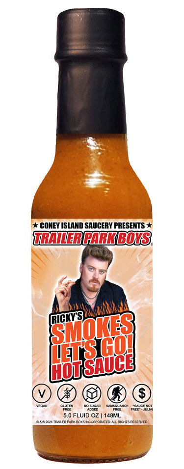 Coney Island Saucery Trailer Park Boys - Ricky's Smokes Let's Go Hot Sauce 5oz